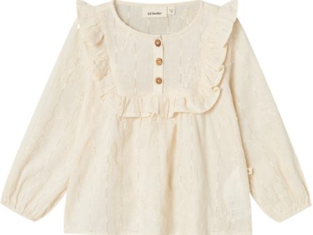 Lil Atelier Turtledove Rhody Loose Skjorta Hot on Sale