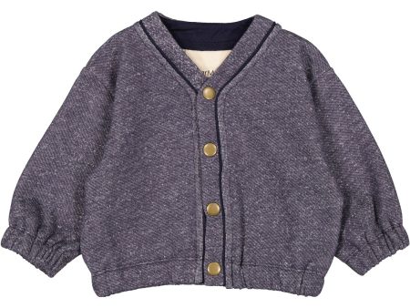 MarMar Sweat Dark Denim Blue Toko B Cardigan Online now