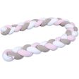 babybay ® White Beige Rosé Nest Snake Jersey Flätad 180 cm Cheap