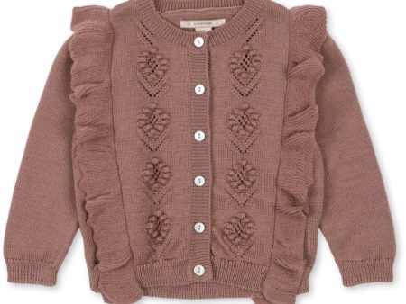 Konges Sløjd Burlwood Fiol Frill Cardigan For Sale