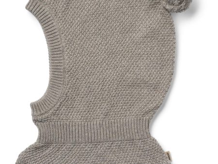 Wheat Warm Grey Melange Knitted Elefanthatt Pomi For Discount