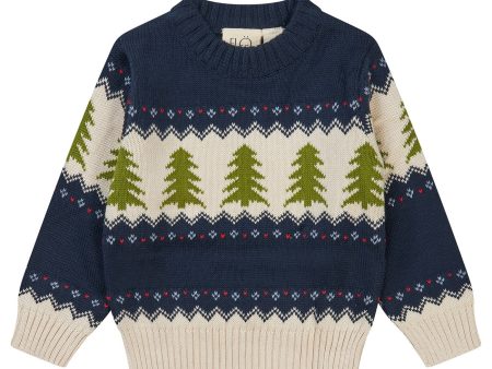 Flöss Navy Christmas Kevin Sweater Fashion