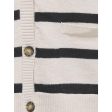 kids ONLY Birch Black Ama Stripe V-Neck Cardigan Stickad Online