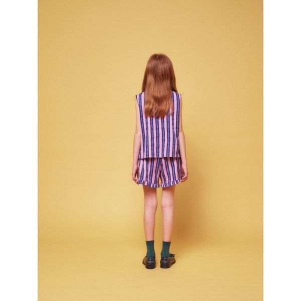 Bobo Choses Pink Stripes All Över Sleevless Shirt For Cheap