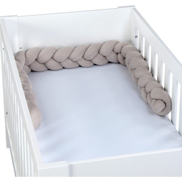 babybay ® Beige Nest Snake Jersey Flätad 200 cm Online Sale