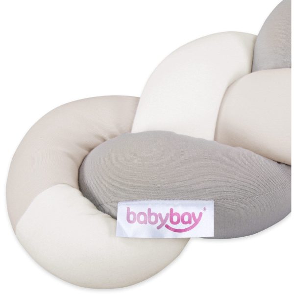 babybay ® Ivory Beige Cream Nest Snake Jersey Flätad 200 cm Sale