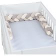 babybay ® Ivory Beige Cream Nest Snake Jersey Flätad 200 cm Sale