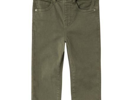 Name It Deep Lichen Green Silas Tapered Byxor Online Sale