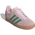 adidas Originals Clear Pink Court Green Bliss Pink Gazelle C Sneakers Online now