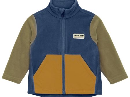 Color Kids Vintage Indigo Baby Fleece Jacka Online