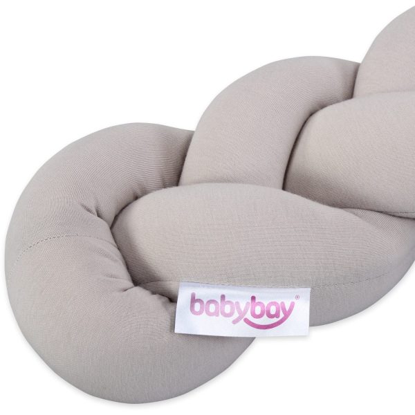 babybay ® Beige Nest Snake Jersey Flätad 200 cm Online Sale