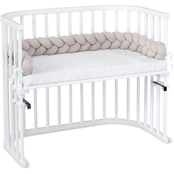 babybay ® Beige Nest Snake Jersey Flätad 180 cm For Sale