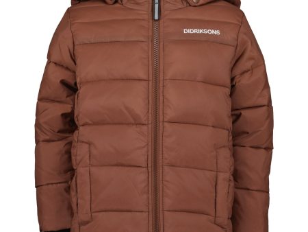 Didriksons Earth Brown Rodi Kids Jacka Online now