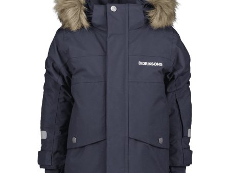 Didriksons Navy Bjärven Kids Parka 3 Online now