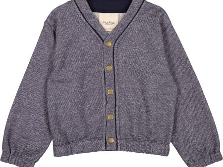 MarMar Sweat Dark Denim Blue Toko Cardigan Online now