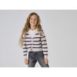 kids ONLY Birch Black Ama Stripe V-Neck Cardigan Stickad Online