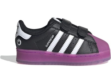 adidas Originals Core Black   Purple Burst   Cloud White Superstar Led Lights Cf I Sneakers Fashion