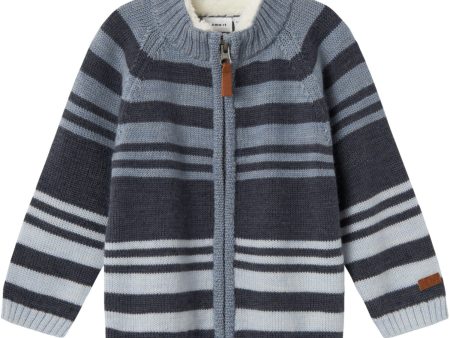 Name It Ombre Blue Wriss Ull Stickad Cardigan Online