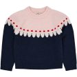 COPENHAGEN COLORS Navy Combi Cupcake Classic Jumper Online now