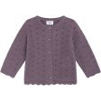 Hust & Claire Dark Plum Caren Cardigan Discount