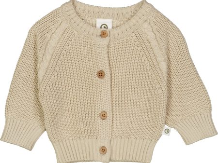 Müsli Oat Stickad Chunky Cardigan Online Sale