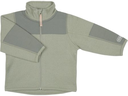 Voksi® Misty Green Ull Jacka Fleece Sale