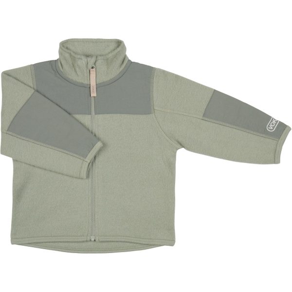 Voksi® Misty Green Ull Jacka Fleece Sale