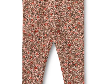 Wheat Rose Flower Meadow Leggings Jules on Sale