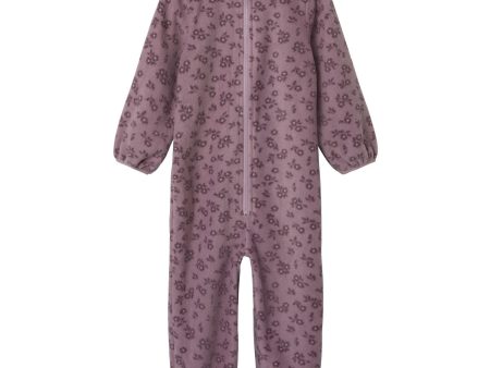 Name It Mauve Shadows Spektra Fleece Drakt AOP For Discount